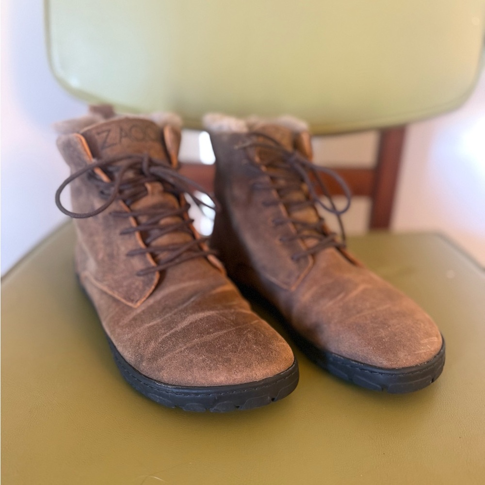 **SOLD** Zaqq Quintic Barefoot Leather Wool Winter Boots 38EU